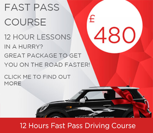 Fast pass driving course you get 12 hours driver training with Roadrunners Driving School Kidderminster