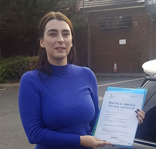 First time driving test pass for our latest student well done Vicky